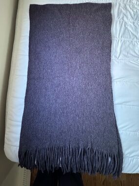 Steve Madden Long Purple Knit Scarf